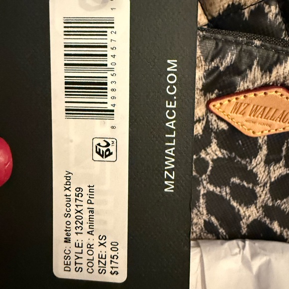 MZ Wallace Metro Scout Crossbody Animal Print leopard XS brand new with tags - Picture 2 of 6